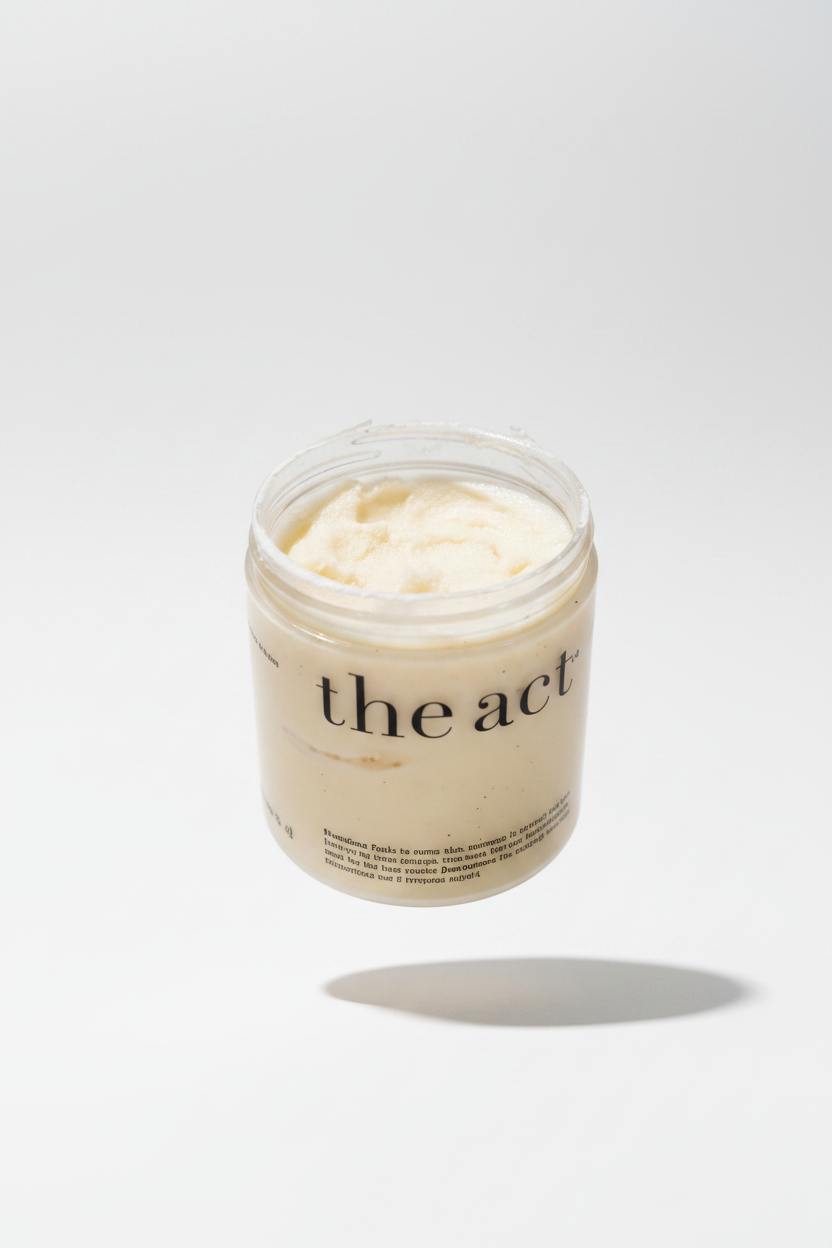 The Act Body Balm Exfoliant cu Sea Salt și Coconut, 300 g